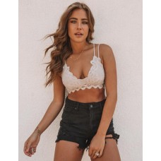 Crush On You Lace Bralette - Champagne